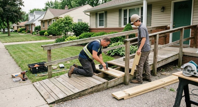 Deck Ramp Installation in Wilmington, NC