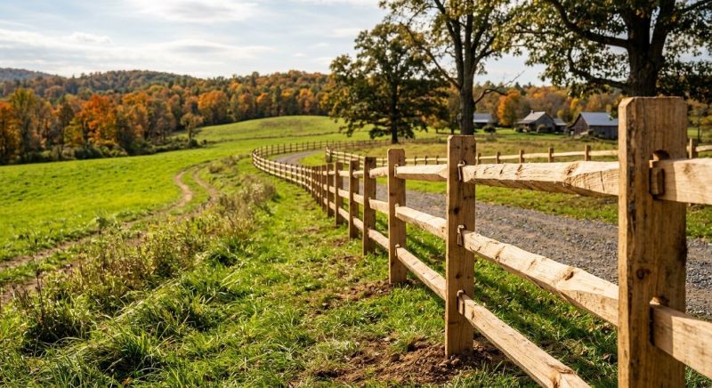 Split Rail Fence Replacement in Roseville, CA