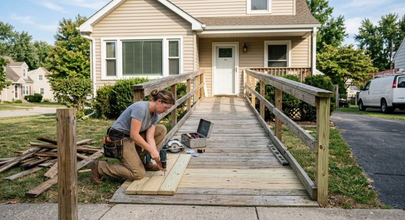 Handicap Ramp Replacement in Kansas City, KS