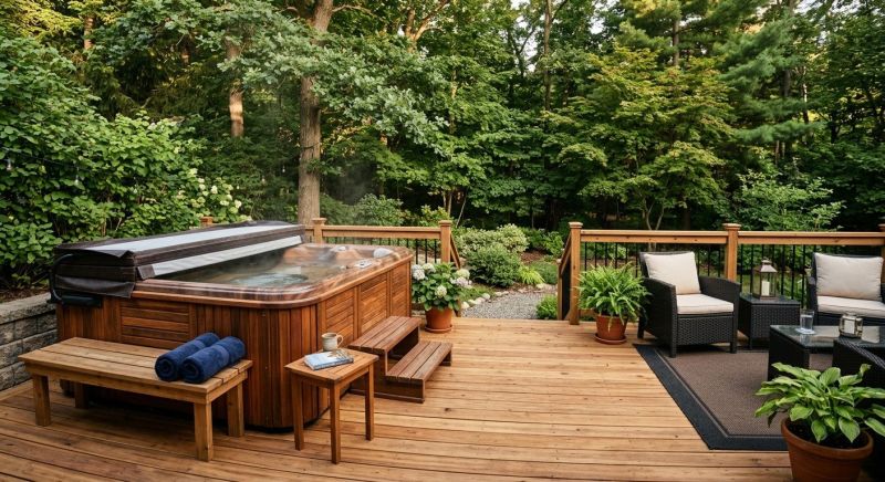 Hot Tub Deck Construction in Worcester, MA