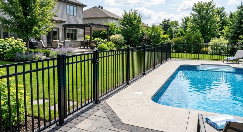 Metal Pool Fence Installation in South Houston, TX