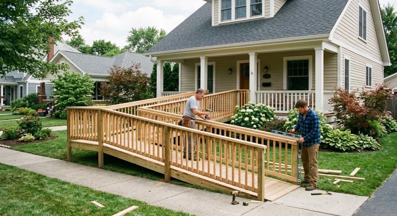 Porch Ramp Installation in Kansas City, KS