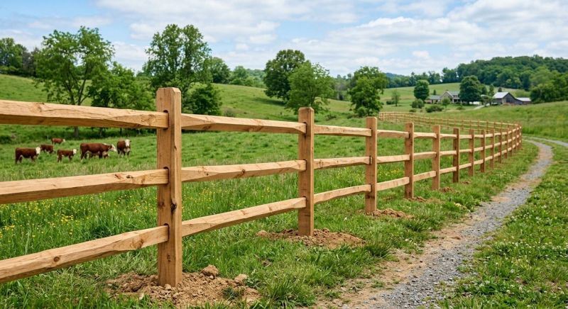 Rail Fence Installation in Pearland, TX