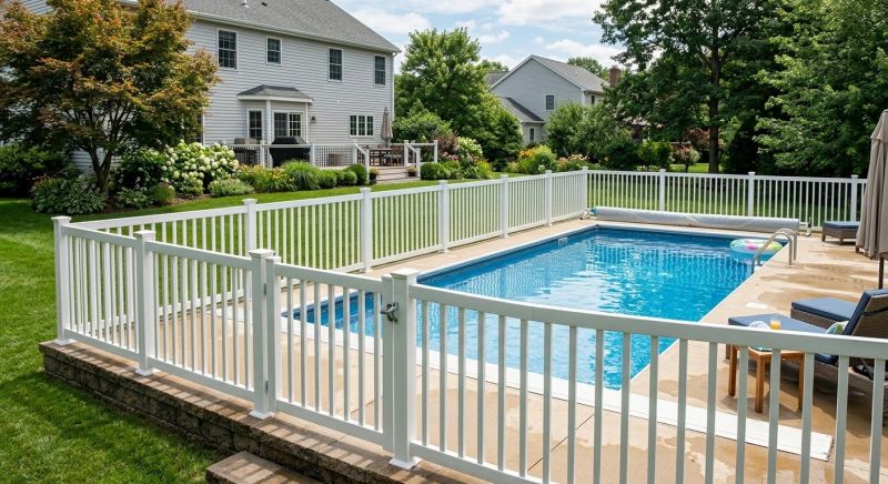 Vinyl Pool Fence Installation in Alpharetta, GA