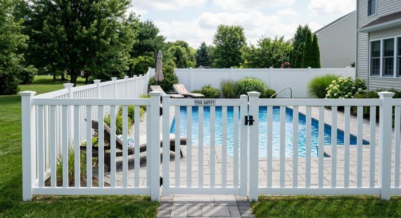 Vinyl Pool Fence Installation in Grand Rapids, MI